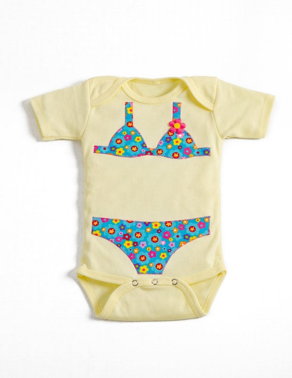 Flower Bikini Onesie