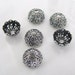 6 Antique Silver 12mm Filigree Bead Caps - Trinity Brass Co.