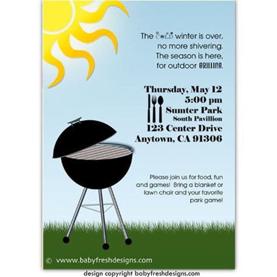 Grill Out Invitation 6