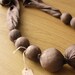 SALE SAVE 25% Dark Brown Silk Scarf Ball Necklace - Naturally Dyed - Womens Handmade Fall Fashion Accessory - Hand Dyed