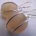 Peach SeaGlass earrings - affordable gifts - bridesmaid sets - everyday treasures