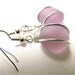 Lilac SEAGLASS earrings - low shipping & necklace also available- affordable gifts and bridesmaids sets for weddings-other colors too