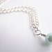 Last One - Tiffany Blue Glass Pearl Necklace - Matching earrings also available