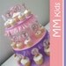 Decorated Cupcake Stand - Choose your color