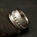 Silver Spinner Rings- Spinner Silver Ring- Sterling Silver Spinner Ring- Wide Band Ring- Kinetic Ring- size 8