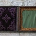 Victorian 1860s Empty Union Case Purple Velvet Gilt Frame Assemblage Altered Art Shrine