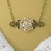 Smokey Topaz Necklace Crystal Flower Neo Victorian Style