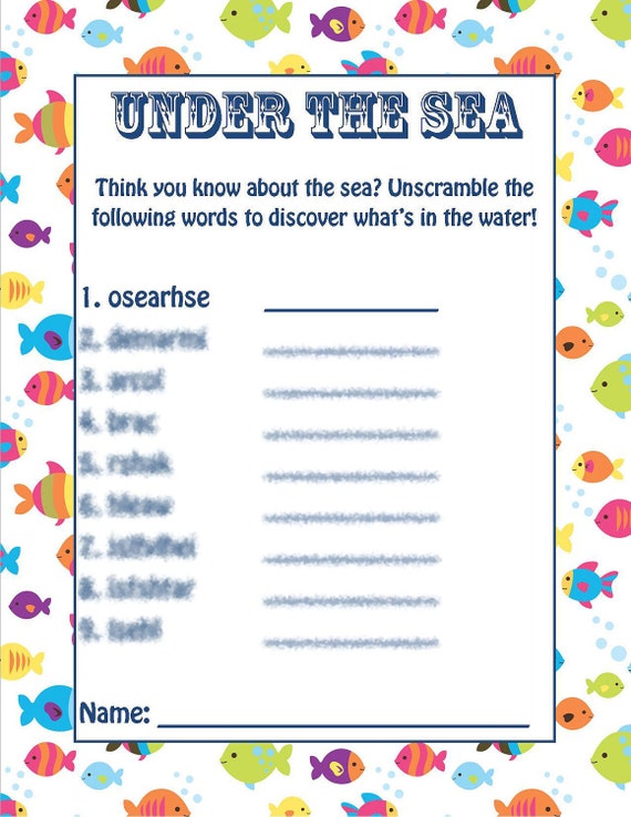 under-the-sea-word-scramble