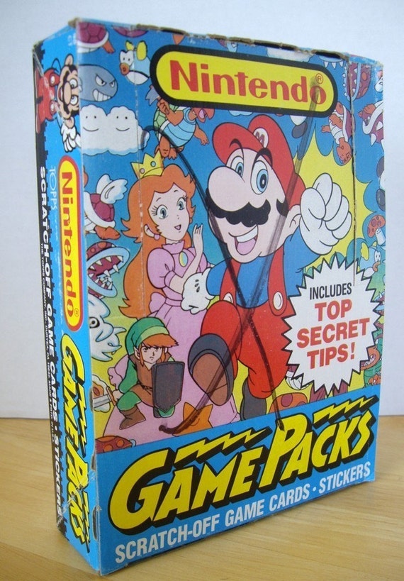 Nintendo Topps Game Packs ScratchOff Game Cards and