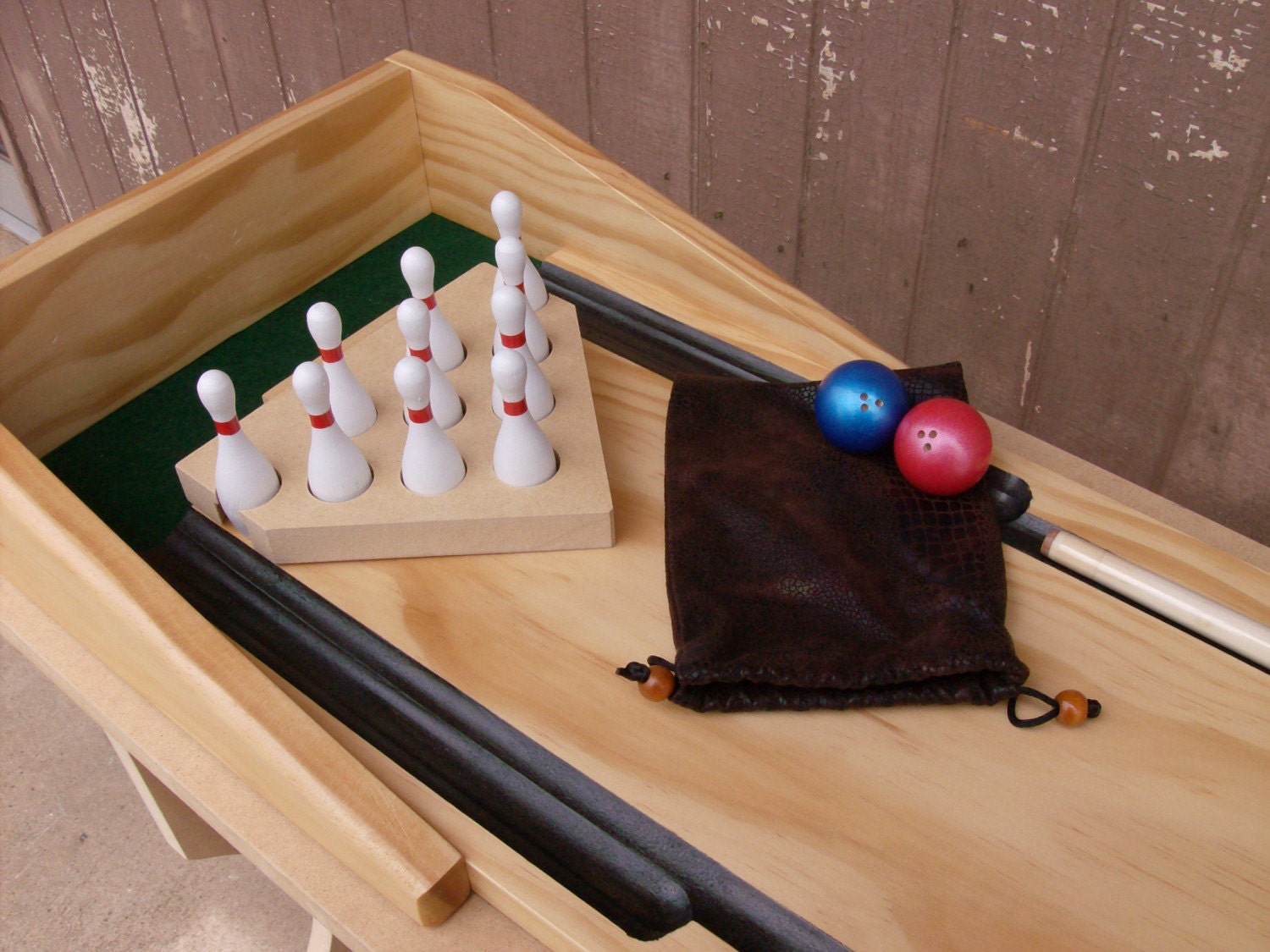 Cue Bowling Tournament Table Top Bowling Game