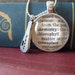 Silver Vintage Chemistry Pendant with Flask Charm