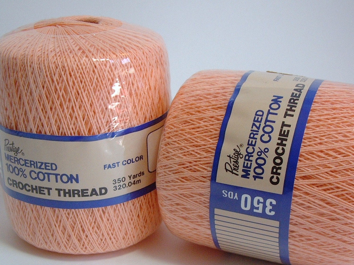 Crochet Thread Cotton Apricot Mercerized Bedspread Weight
