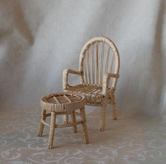 rattan dollhouse furniture