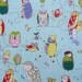 Alexander Henry Spotted Owl in Blue - 2 Yards