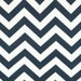 SALE - Premier Prints Fabric Zig Zag Chevron in Navy Blue and White Twill - Fat Quarter