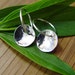 Reflecting Pool Earrings in Sterling Silver / Silver Disc Earrings / Small Silver Earrings