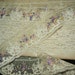 Antique French Lace Net Embroidered with Floral Purple,pink and yellow Trim Pastel