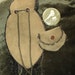 Antique Turn of the Century American Indian Leather Beaded Purse Coin and original Photo of maker