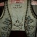 Antique Handmade French Roccoco Style Vest Marie Antionette Metallic Lace Ruffled collar Beaded Crusty