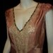 Original Bellasoiree Design Tunic dress vintage 1920s silk with ribbonwork 19th C lace Applique