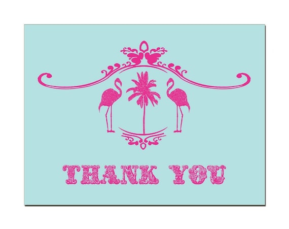 thank you and flamingo clipart