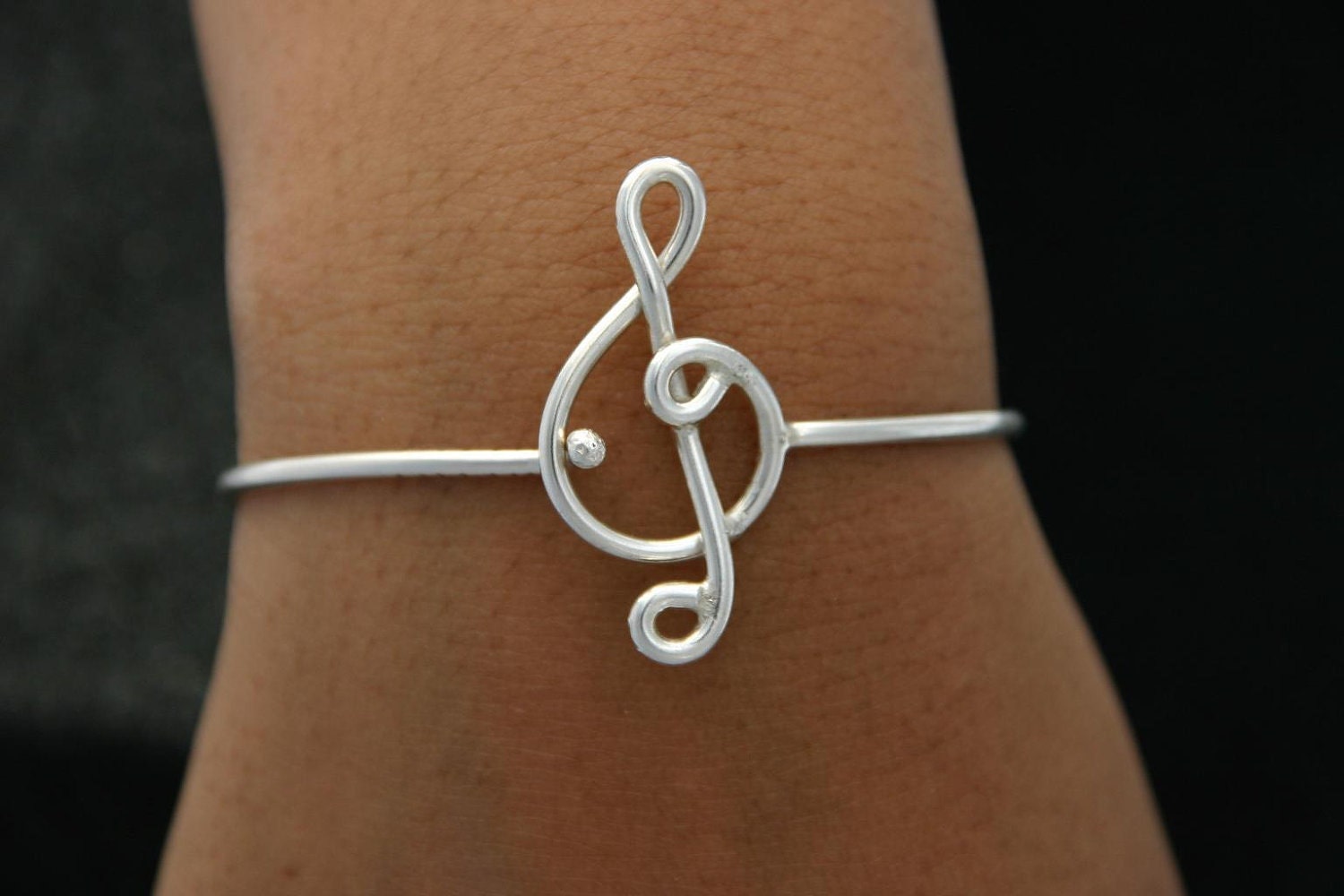 Music Note Bracelet Sterling Silver Jewelry style 9