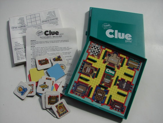 1990 Clue Travel Game