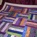 Large Lap Quilt, Sofa Throw - Sunset in Bali