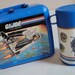 1980s Vintage GI Joe Lunch Box Thermos Aladdin Blue Plastic