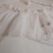 Vintage Sweetheart Sheer Hostess Apron Aplique Flowers Rhinestones