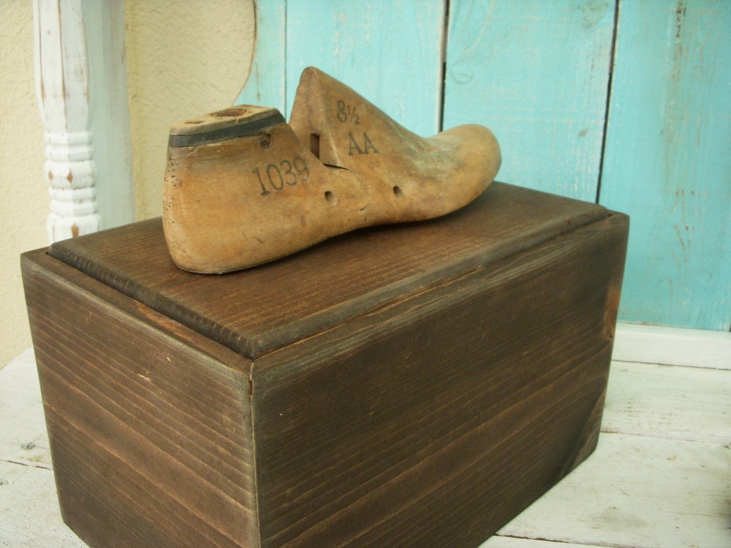  Wooden  Box  Storage  Shoe  Shine Box  Gift Idea Shoe  Last