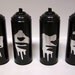 4 Empty Spray Paint Cans of The Ramones Johnny Joey Dee Dee Tommy Ramone Faux Stainless Steel