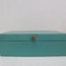 Vintage Lady Buxton Aqua Jewelry Box