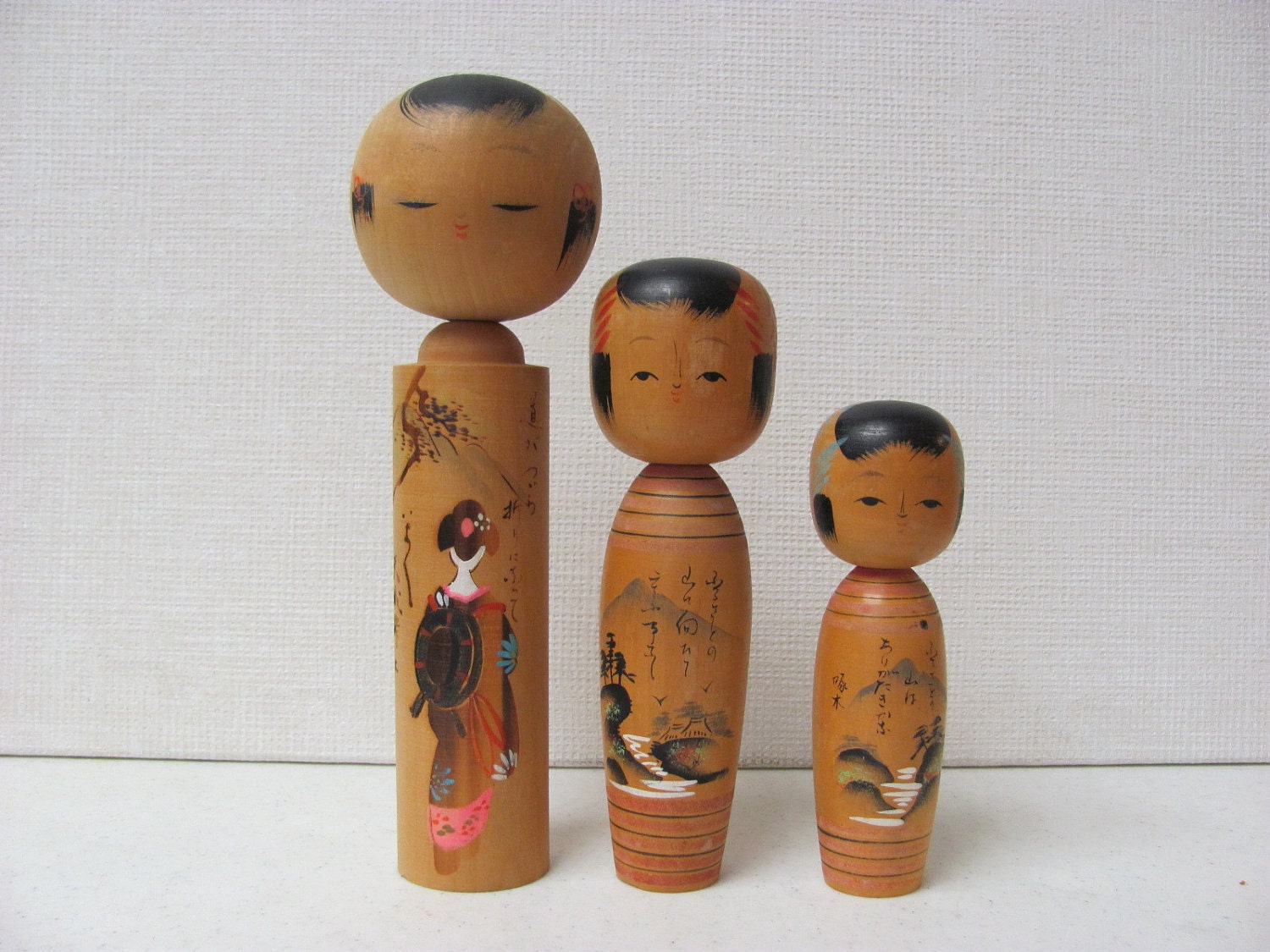 diverse wooden dolls