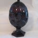 Cris D'Arques Durand Ruby Red Egg Shape Candy Dish with Lid