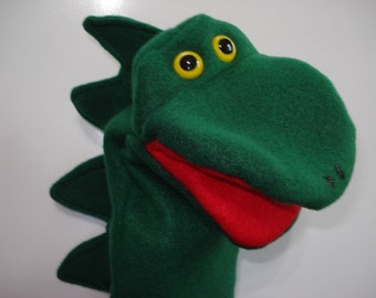 Dinosaur hand puppet with moveable mouth