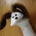 Dog sock puppet brown faux ears