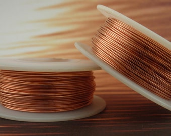 Non Tarnish Copper Wire - 100% Guarantee YOU Pick Gauge 14, 16, 18, 20, 21, 22, 24, 26, 28, 30, 32