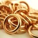 Spring SALE - 100 Copper Colored Aluminum Jump Rings 12 gauge 12mm OD Economical
