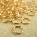 100 Gold Plated Jump Rings 22 gauge 5 mm OD - Best Commercially Made