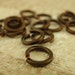 Half price Summer SALE 50 Custom Handmade Vintage Bronze Square Wire Jump Rings 18 gauge 5mm ID