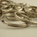 SALE 100 Nickel Plated Split Jump Rings - Really Extra Large 28mm OD