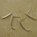 Clearance SALE 1 Pair Argentium Sterling Silver Curved Post Ear Wires with Hooks - Non Tarnish