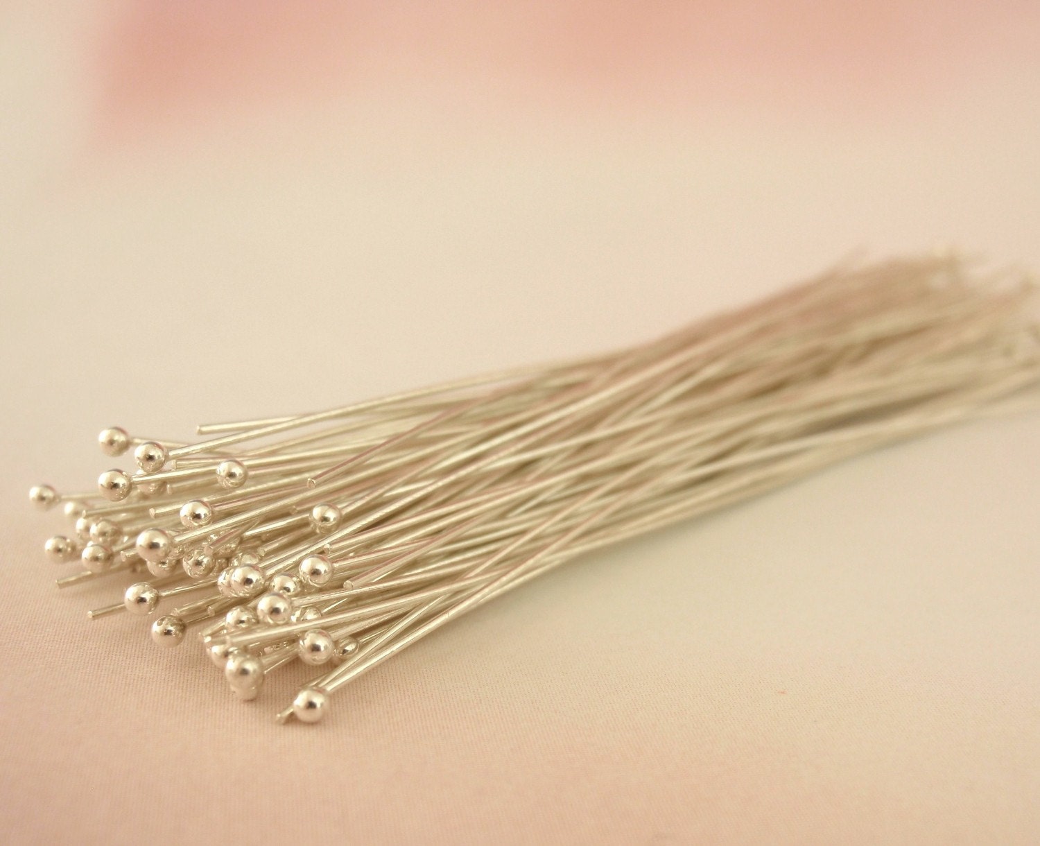 sterling silver head pins