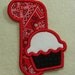Birthday Number 1 with Cupcake Fabric Embroidered Iron On SALE