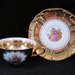 STW Bavaria Germany Courting Couple 24K Gold Leaf Tea Cup & Saucer