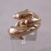 Dolphin Sterling Ring Family of 3 Gold Vermeil Size 7