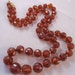 Vintage Baltic Amber Necklace Rootbeer Graduated Faceted Beads 26" Long