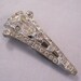 1930s Art Deco Rhinestone Dress Clip Brooch
