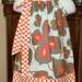 baby SALE toddler girl Pillowcase Dress Amy Butler fall autumn blue, white, slate, red, red polka dots 0-4t